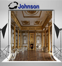 Restaurante de salão clássico palácio coluna foto pano de fundo alta qualidade impressão computador parede fundo 2024 - compre barato