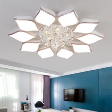 Luminária de teto em forma de flor de led, instalação de teto moderna para sala de estar e quarto 2024 - compre barato