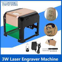 3000mW USB Desktop Laser Engraver Range 80x80mm Machine DIY Logo Mark Printer Cutter CNC Laser Carving Machine Engraving 2024 - buy cheap