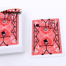 1 Deck Magic prop Cartoon Cardtoon Deck Card Magic Playing Card Toon Animation Prediction funny magic tricks Magician gimmick 2024 - купить недорого