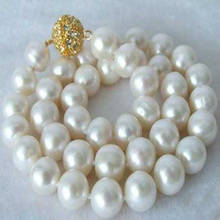 2014 new fashion moving free shipping Beautiful!14MM White Shell simulated-pearl Necklace AAA+ BV40 2024 - buy cheap