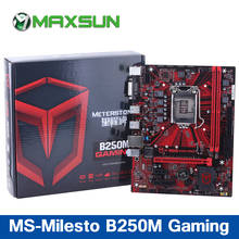 Maxsun Milestone B250M Gaming Motherboard Double channel DVI+HDMI DDR4 2400/2133MHZ memory 4XSATAIII interface Gaming Mainboard 2024 - buy cheap