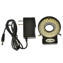 Lámpara iluminadora de 40 Anillo de luz LED, ajustable, para microscopio estéreo industrial, con adaptador de lupa de 110V-240V CA 2024 - compra barato