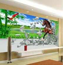3d wallpaper custom horse 3 d TV background wall paper 2024 - buy cheap