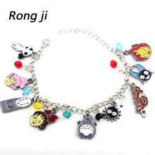 wristlet Drop shipping Kiki's Delivery Service Spirited Away Tonari no Totoro charm Bracelets & Bangles Enamel JEWELRY 2024 - buy cheap