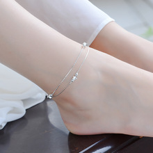 Everoyal Fashion Lady Star Bracelets For Women Jewelry Charm Double Layer Chain Silver 925 Anklets Girls Birthday Accessories 2024 - buy cheap