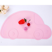 Baby Kids Placemat Cartoon Car Shape Silicone Dining Mat Pad Heat Resistance Dishes Children Feeding Tableware 2024 - buy cheap