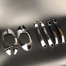 Car-styling stainless steel door handles trim cover stickers for Volkswagen Golf 6 Passat Scirocco T-ROC Sharan for Skoda Superb 2024 - buy cheap