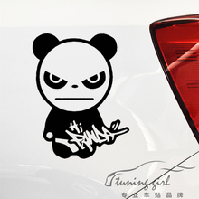 19CM*15CM Car Stickers Panda Cartoon Funny Decoration Creative Decals For Windshield Auto Tuning Styling Vinyls D16 2024 - buy cheap
