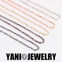 10pcs/lot High Quality 5 Colors Rolo Link Chain Fit Glass Momery Floating Locket Necklaces Men Women Unisex Gift Jewelry Making 2024 - buy cheap