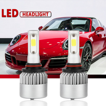Car Light S2 H4 H7 H1 COB LED Headlight Bulbs H11 H13 12V 9005 9006 H3 9004 9007 80W 8000LM Car LED lamp Fog Light 6000K 2024 - buy cheap