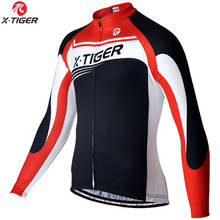 X-Tiger Pro Long Sleeve Winter Thermal Fleece Cycling Jersey MTB Bicycle Clothing Maillot Ropa Ciclismo Invierno Bike Wear 2024 - buy cheap
