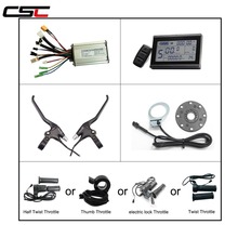 Controlador de modo duplo para bicicleta elétrica, 6 mosfet + tela lcd3 + alavanca de freio de corte de energia + acelerador + 8 ímãs para e-bike 2024 - compre barato