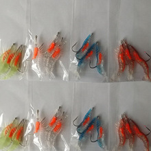 Señuelo suave de silicona brillante para Pesca, cebo Artificial Wobbler de 6cm/3g, Jigging, DIY, 4 unids/lote 2024 - compra barato