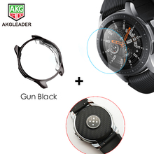 For Galaxy Watch 46mm Tempered Glass+Carbon Fiber Film+Case For Galaxy Galaxy Screen Protector Nice for your Watch Band 2024 - buy cheap