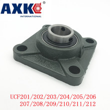 2021 Axk Ucf212 Ucf201/202/203/204/205/206/207/208/209/210/211/212 60mm 4-bolt Square Flange Pillow Block Bearing With Housing 2024 - buy cheap