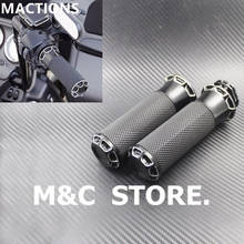 Motocycle Grips Handlebar Black CNC 1"25mm For Harley Sportster XL Dyna Softail VRSC Touring 1996-2007 2024 - buy cheap