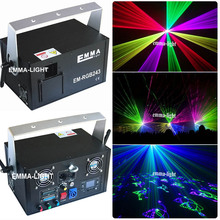 Новый Posh lazer проектор 2 Вт RGB DJ сцена с прожекторами для дискотеки Рождественская вечеринка Лазерное освещение шоу-черный 2024 - купить недорого