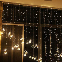 Guirnalda de luces LED de hadas para decoración de jardín, cortina de luz LED de 3x3/3x1M para boda, Navidad, exterior, fiesta de cumpleaños y Año Nuevo 2024 - compra barato