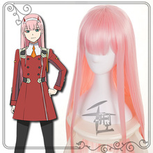 Peruca para cosplay anime in the fragxx 02 zero two long wig rosa cosplay + touca 2024 - compre barato