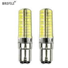 BREFILI New Dimmable BA15D LED Bulb 80LEDs SMD5730 BA15d LED lamp 110V 220V 230V Ultra brigh LED light mini LED high lumen 2024 - buy cheap