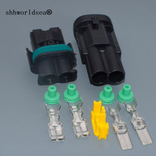 shhworldsea 2 Pin/Way Female And Male Water Tank Electronic Fan Plug High Current Connector For Nissan 2024 - buy cheap