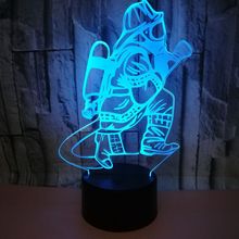 Usb 7 color Touch Control 3d Led Nightlight Gift Atmosphere Table Lamp Lovely cartoon children's toys Desk Lamp 2024 - buy cheap