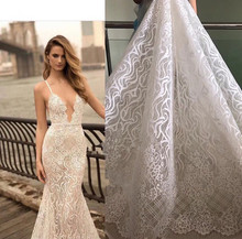 african bridal lace fabric z-han9108 Hot selling eyelash chantilly lace french net lace for wedding dress 2024 - buy cheap