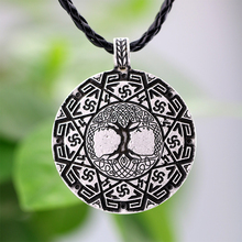 Collar con amuleto de árbol de la vida, amuleto nórdico de Vikingo, colgante de Veles, joyas de Talismán, 10 Uds. 2024 - compra barato