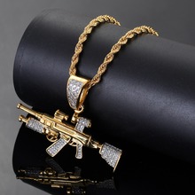 Hip Hop Pendant Brass Micro pave with CZ stones Necklace Jewelry for men and women CN061 2024 - buy cheap