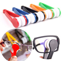 Limpador de óculos, ferramentas de limpeza para óculos de cor aleatória, fibra super fina, esfrega e limpa roupas com lentes 2024 - compre barato