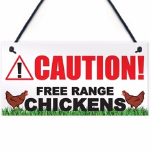 Meijiafei-placa colgante para pollos, señal para gallinas al aire libre de 10 "x 5" 2024 - compra barato