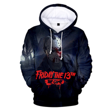 New Street Friday 13th game Hip hop hooded men and women 3D hooded sweatshirt print Character Men's fashion O-neck 3D hoodies 2024 - buy cheap