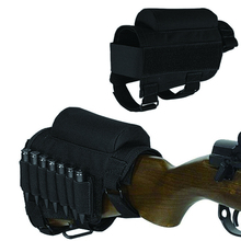 Tactical Rifle Gun Cheek Rest Pouch Adjustale Hunting Accessories Shooting Rifle Gun Buttstock Bullet Holder 2024 - buy cheap