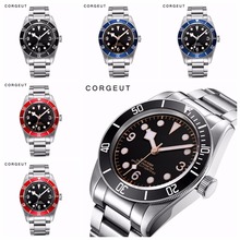 Corgeut Mechanical Watch luminous sapphire Schwarz Bay Men Automatic Sport Swim Clock Luxury Brand male Mechanical Wrist Watches 2024 - buy cheap
