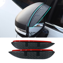 Car Styling Carbon rearview mirror rain eyebrow Rainproof  Flexible Blade Protector Accessory For HONDA  ACCORD Crosstour 11-14 2024 - buy cheap