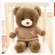 Stuffed animal Teddy bear sweater cloth bear about 23 inch plush toy 60 cm bear throw pillow doll wb119 2024 - buy cheap