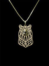 Trendy high quality cute Bear pendant  women gold silver plated statement necklace 2024 - buy cheap