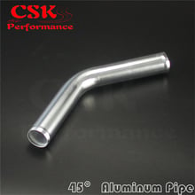 45 Degree 38mm 1.5" inch Aluminum Intercooler Intake Pipe Piping Tube hose 2024 - купить недорого