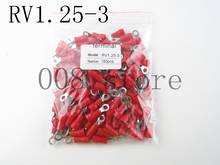 RV1.25-3 Red Ring Insulated Wire Connector Electrical Crimp Terminal RV1.25-3 Cable Wire Connector 100PCS RV1-3 RV 2024 - buy cheap