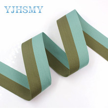 YJHSMY I-181103-129,10yards/lot,38mm Double-sided two-color striped ribbon DIY handmade bow headdress gift wrap materials 2024 - buy cheap