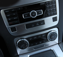 1 шт. нержавеющая сталь для Benz 2013-2015 GLK260 GLK300 переключатель кондиционера панель/CD проигрыватель Панель рамка Декоративные наклейки 2024 - купить недорого