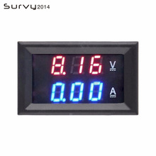 0.28 inch Mini Digital Voltmeter Ammeter DC 100V 10A Panel Amp Volt Current Meter Tester 0.28" Blue Red Dual LED Display 20mA 2024 - compre barato