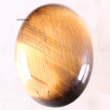 Abalorio de piedra Natural Ovalada para hacer collares, pulseras y pendientes, Ojo de Tigre dorado, 22x30MM, 1 par, K525 2024 - compra barato