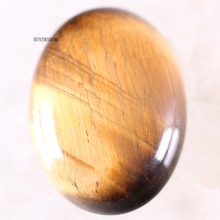 1Pair CAB Cabochon 22x30MM Oval Natural Stone Bead For Making Necklace Bracelet Earrings Gold Tiger's Eye K525 2024 - buy cheap