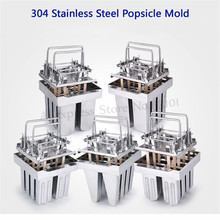 Stainless Steel Ice Lolly Popsicle Mold 8pcs/tray 6 Types Option Ice Pops Mould with Sticks Holder Home DIY Ice Cream 2024 - buy cheap