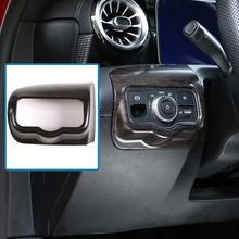 Car Headlight Switch Frame Trim Accessories  ABS For Mercedes Benz A Class A180 W177 2019 2020 LHD Left Hand Drive 2024 - buy cheap