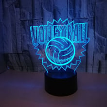 Volleyball 3D LED Lamp Touch Switch  7 Color Changing Usb 3D Nightlight  Baby Sleeping Lighting For Kids Best Gift 2024 - buy cheap