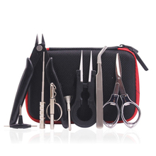 Portable Vape DIY Tools Set with Bag Ceramic Tweezers Coil Jig Pliers Screwdriver for Electronic Cigarette Atomizer Accessories 2024 - buy cheap