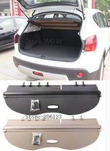 For Nissan Qashqai 2007 2008 2009 2010 2011 2012 2013 Aluminum + Canvas Black Rear Cargo Trunk Security Shade Cove 2024 - buy cheap